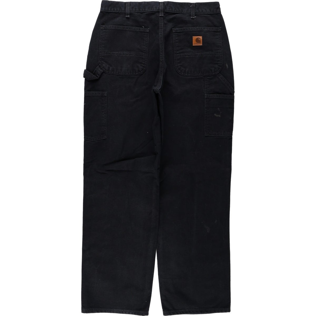 Carhartt Original Dungaree Fit Duck Painter Pants, Men's, W32 equivalent cotton black type Vintage Second Hand