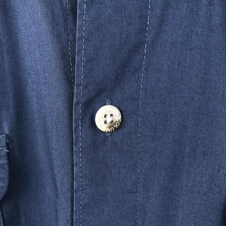 Columbia PFG Hidden Button-Down Short Sleeve Fishing Shirt, Men's Medium cotton blue type Vintage Second Hand