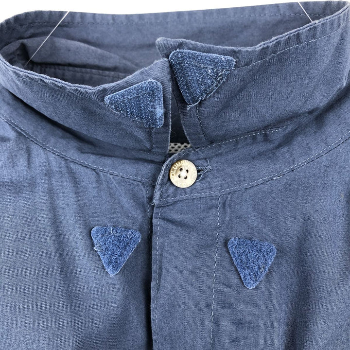 Columbia PFG Hidden Button-Down Short Sleeve Fishing Shirt, Men's Medium cotton blue type Vintage Second Hand