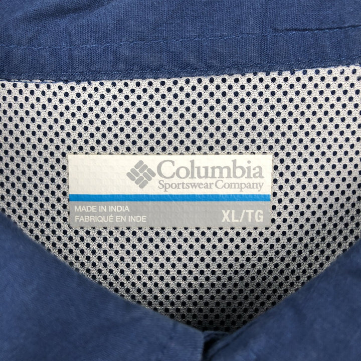 Columbia PFG Short Sleeve Fishing Shirt, Men's XL cotton blue type Vintage Second Hand