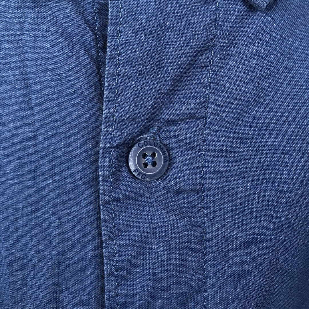 Columbia PFG Short Sleeve Fishing Shirt, Men's XL cotton blue type Vintage Second Hand