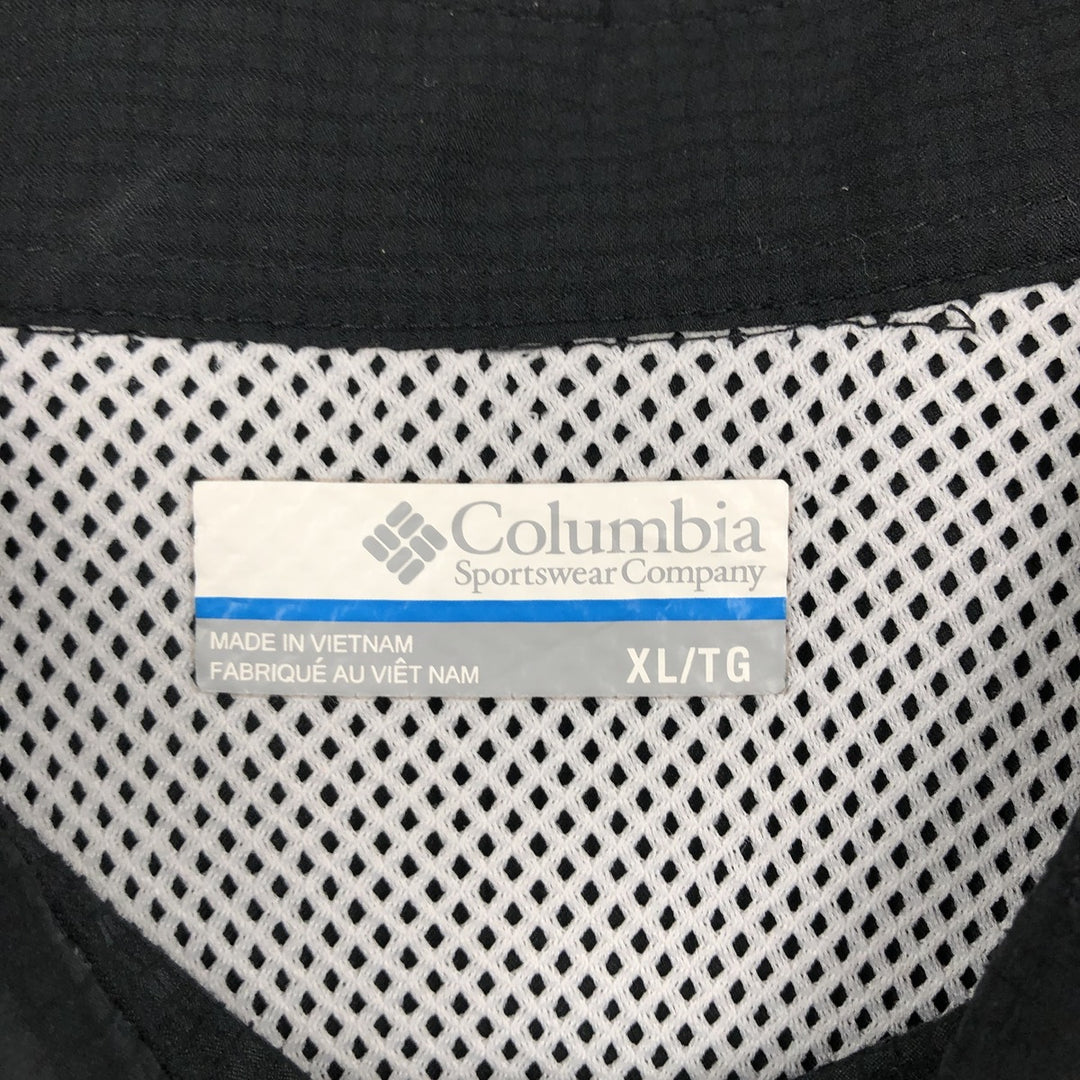 Columbia PFG OMNI-SHADE Omni-Shade Button-Down Short Sleeve Fishing Shirt Men's XL polyester black type Vintage Second Hand