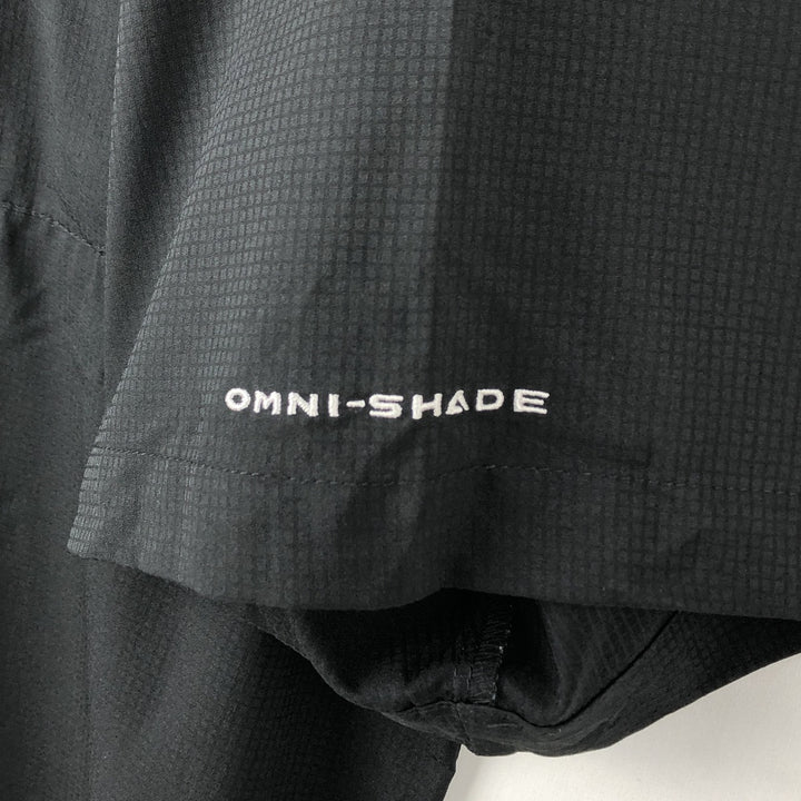 Columbia PFG OMNI-SHADE Omni-Shade Button-Down Short Sleeve Fishing Shirt Men's XL polyester black type Vintage Second Hand