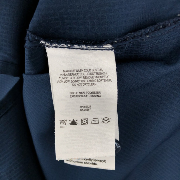 Columbia PFG OMNI-SHADE Omni-Shade Button-down Short Sleeve Fishing Shirt, Men's Size L polyester navy blue type Vintage Second Hand