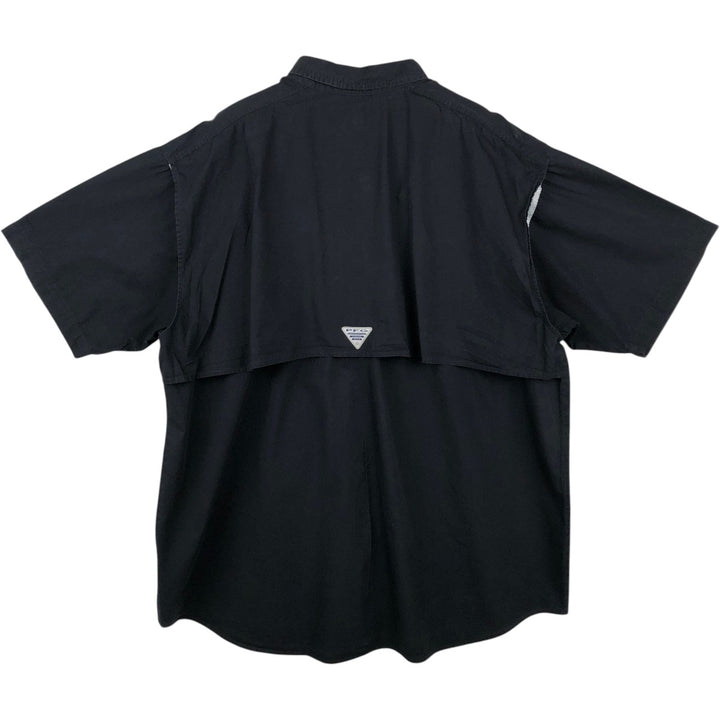 Columbia PFG Short Sleeve Fishing Shirt, Men's XL cotton black type Vintage Second Hand