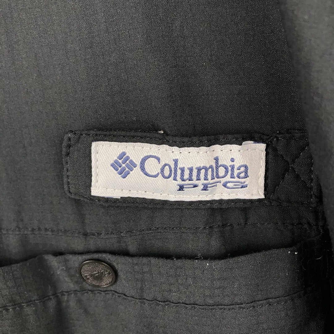 Columbia PFG TAMIAMI OMNI-SHADE Omni-Shade Button-down Short Sleeve Fishing Shirt Men's XL polyester black type Vintage Second Hand