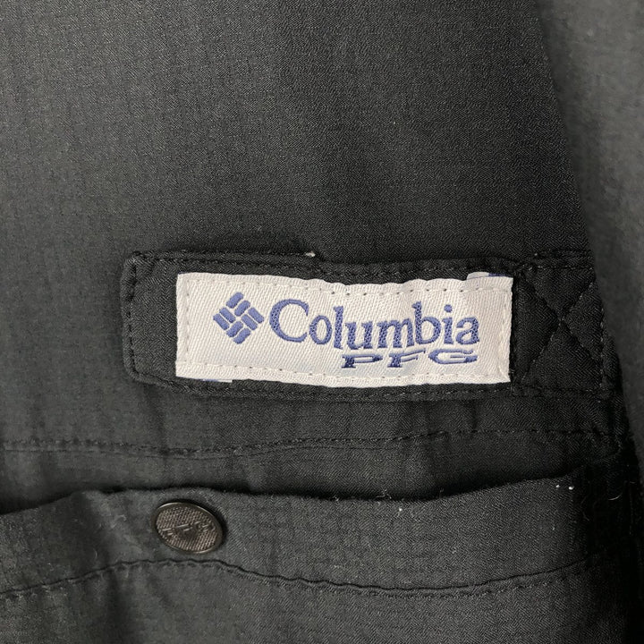 Columbia PFG TAMIAMI OMNI-SHADE Omni-Shade Button-down Short Sleeve Fishing Shirt Men's XL polyester black type Vintage Second Hand