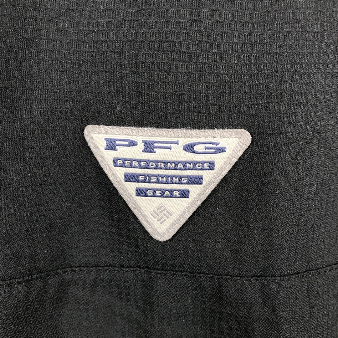 Columbia PFG TAMIAMI OMNI-SHADE Omni-Shade Button-down Short Sleeve Fishing Shirt Men's XL polyester black type Vintage Second Hand