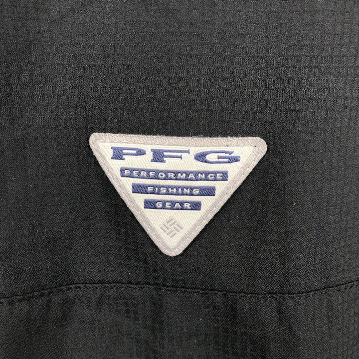 Columbia PFG TAMIAMI OMNI-SHADE Omni-Shade Button-down Short Sleeve Fishing Shirt Men's XL polyester black type Vintage Second Hand