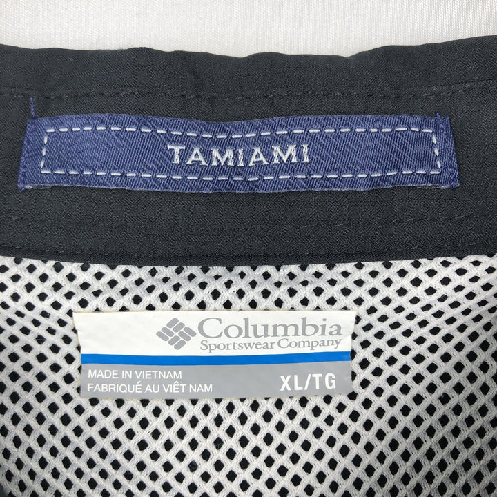 Columbia PFG TAMIAMI OMNI-SHADE Omni-Shade Button-down Short Sleeve Fishing Shirt Men's XL polyester black type Vintage Second Hand