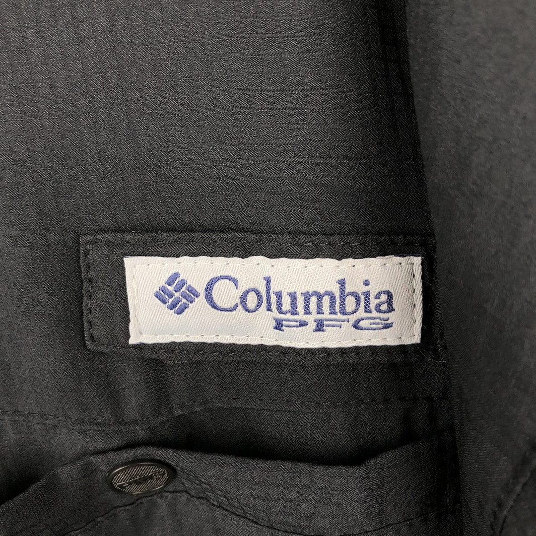 Columbia PFG TAMIAMI OMNI-SHADE Omni-Shade Button-down Short Sleeve Fishing Shirt Men's XL polyester black type Vintage Second Hand