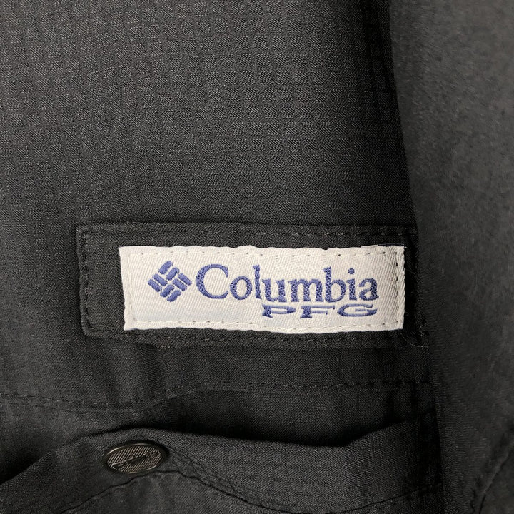 Columbia PFG TAMIAMI OMNI-SHADE Omni-Shade Button-down Short Sleeve Fishing Shirt Men's XL polyester black type Vintage Second Hand