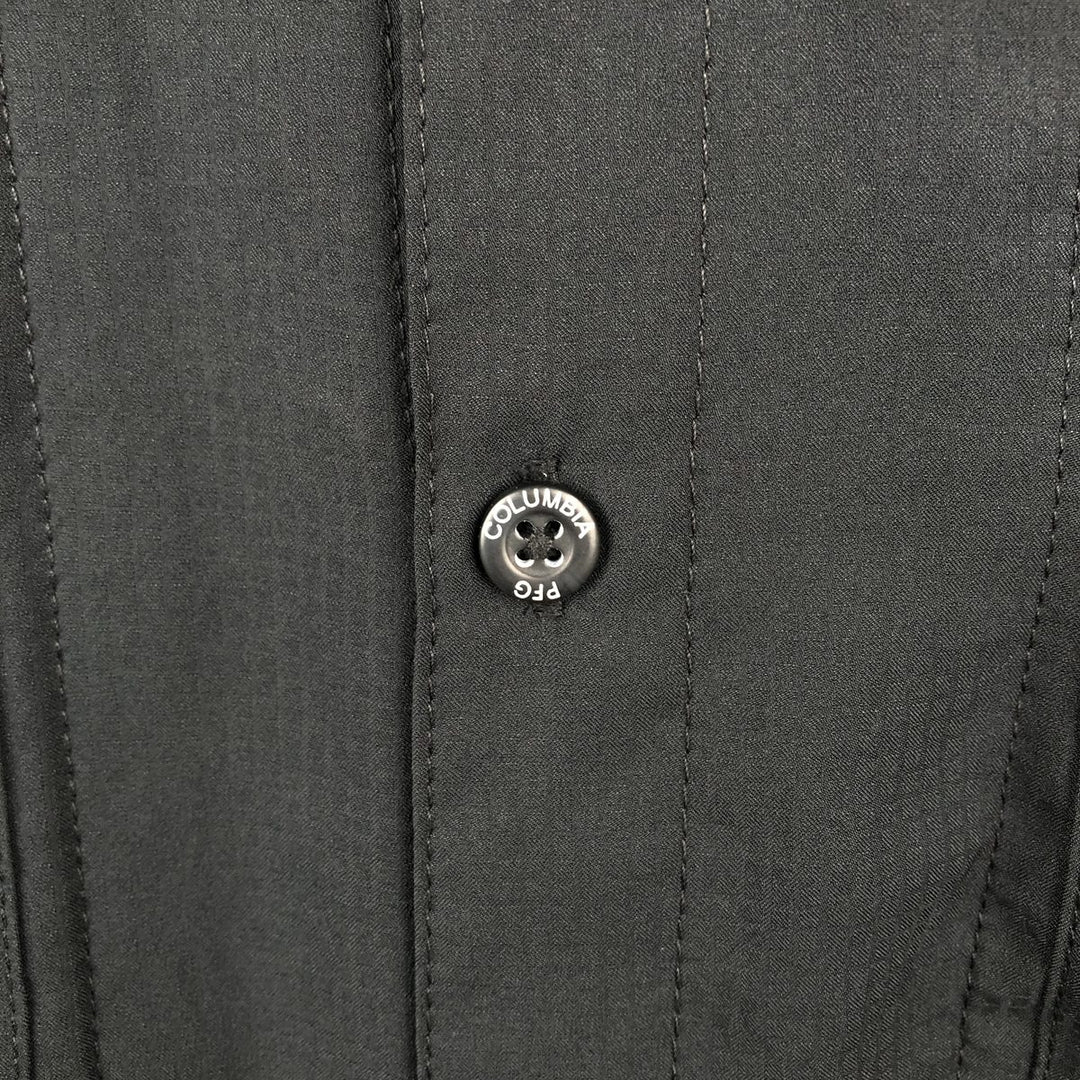 Columbia PFG TAMIAMI OMNI-SHADE Omni-Shade Button-down Short Sleeve Fishing Shirt Men's XL polyester black type Vintage Second Hand