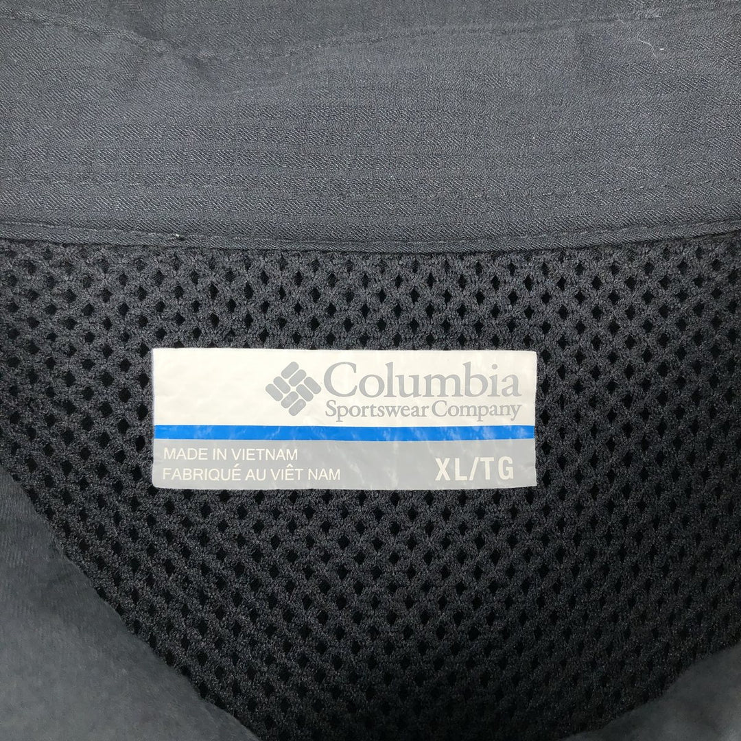 Columbia PFG OMNI-SHADE Omni-Shade Button-Down Short Sleeve Fishing Shirt Men's XL polyester black type Vintage Second Hand