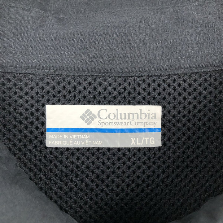 Columbia PFG OMNI-SHADE Omni-Shade Button-Down Short Sleeve Fishing Shirt Men's XL polyester black type Vintage Second Hand