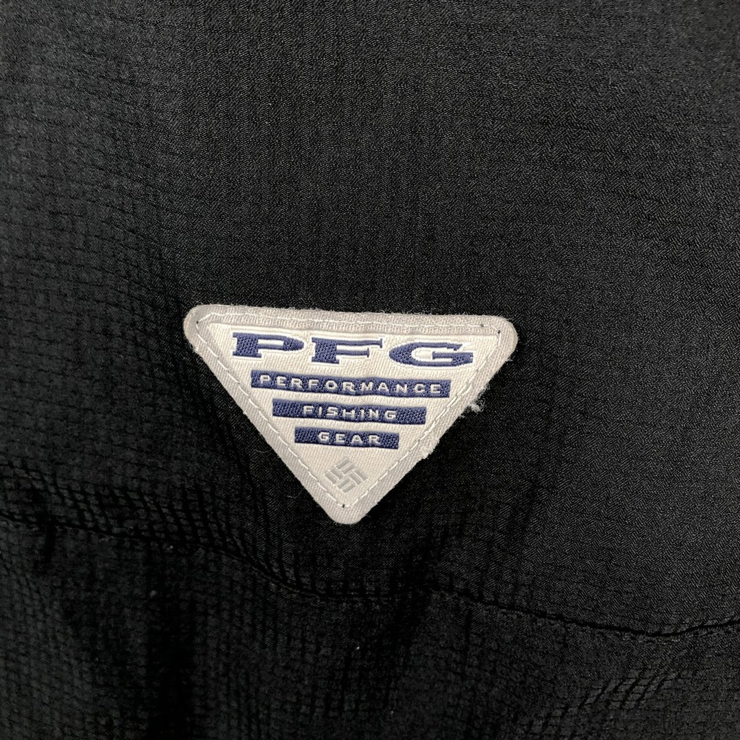 Columbia PFG OMNI-SHADE Omni-Shade Button-Down Short Sleeve Fishing Shirt Men's XL polyester black type Vintage Second Hand