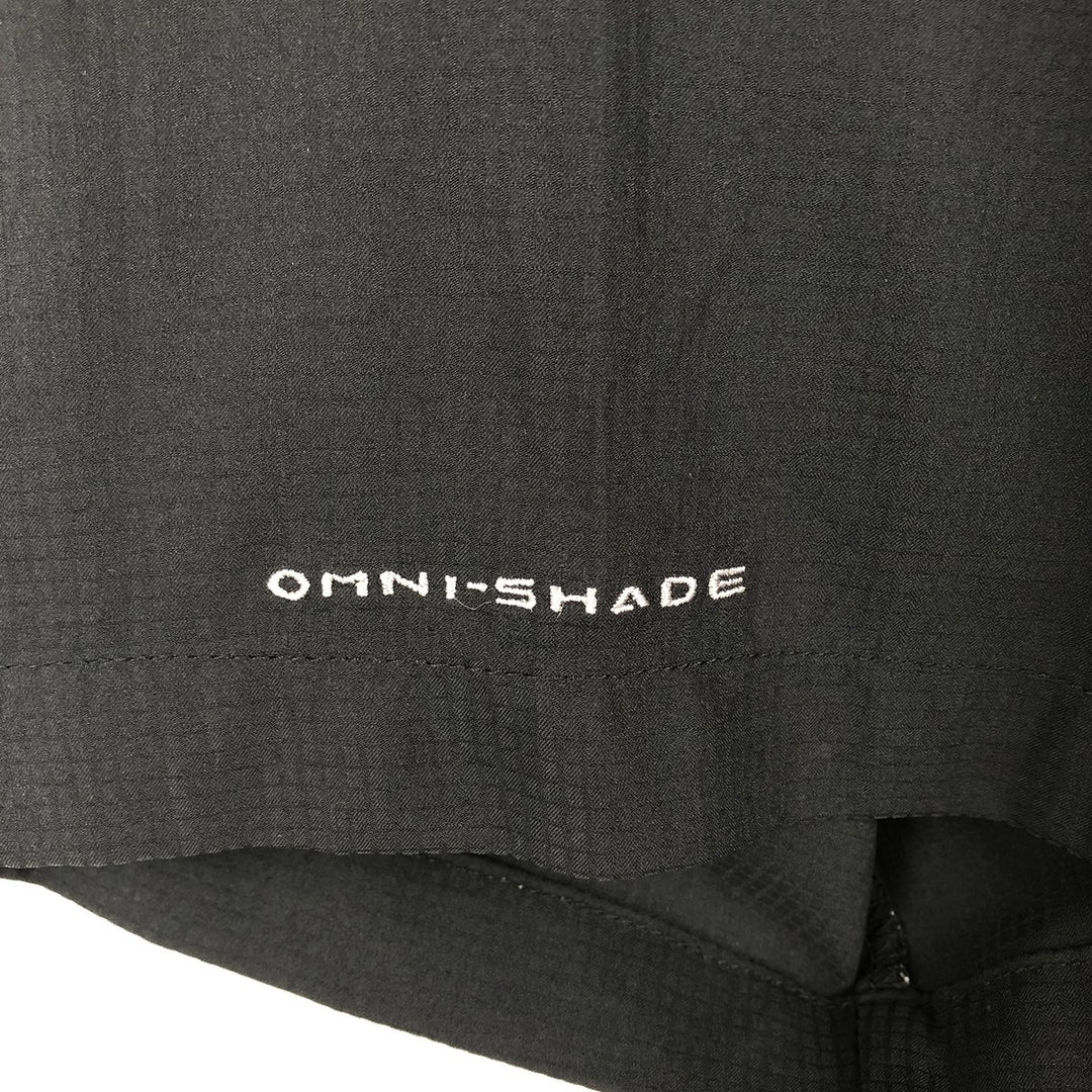 Columbia PFG OMNI-SHADE Omni-Shade Button-Down Short Sleeve Fishing Shirt Men's XL polyester black type Vintage Second Hand