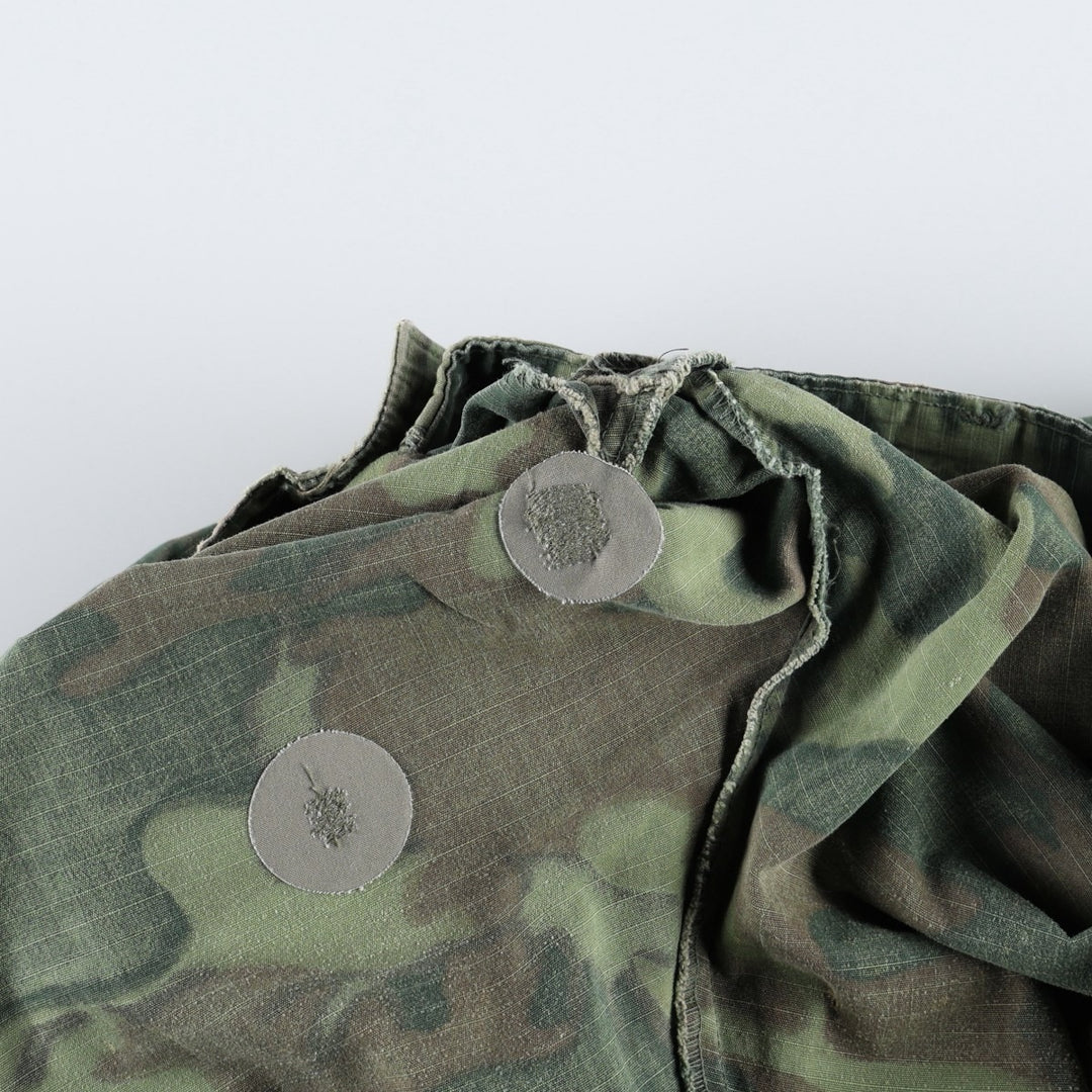 Genuine US military surplus camouflage pattern woodland camo military cargo pants, made in the USA, large-regular size (equivalent to men's W37). cotton green type Vintage Second Hand