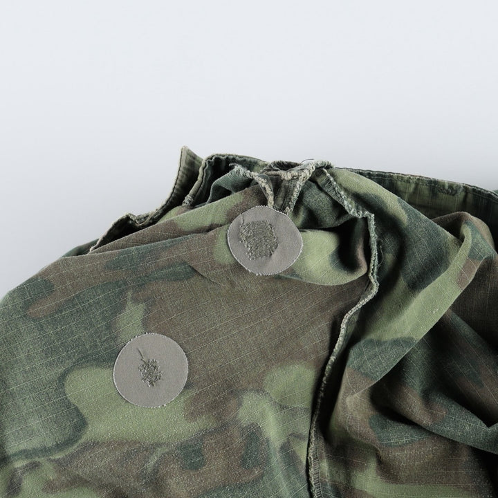 Genuine US military surplus camouflage pattern woodland camo military cargo pants, made in the USA, large-regular size (equivalent to men's W37). cotton green type Vintage Second Hand