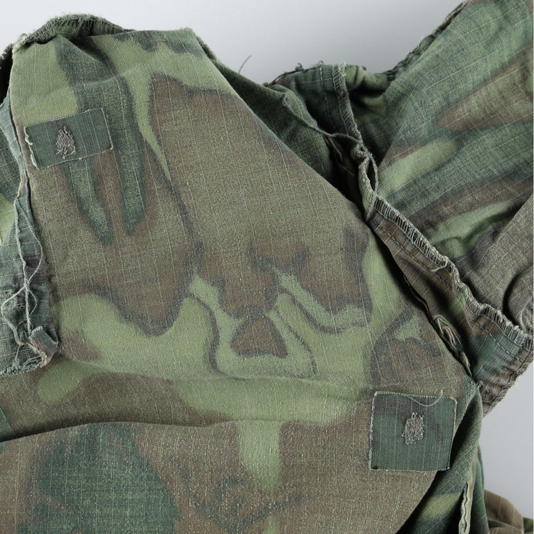 Genuine US military surplus camouflage pattern woodland camo military cargo pants, made in the USA, large-regular size (equivalent to men's W37). cotton green type Vintage Second Hand