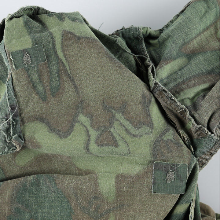 Genuine US military surplus camouflage pattern woodland camo military cargo pants, made in the USA, large-regular size (equivalent to men's W37). cotton green type Vintage Second Hand