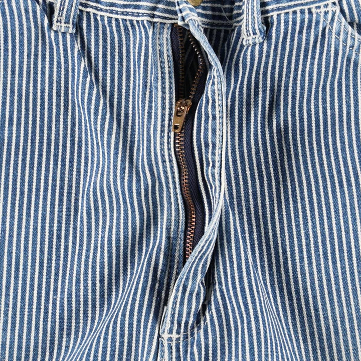Carhartt hickory stripe denim painter pants, men's size W32 (approx.) unclear blue type Vintage Second Hand
