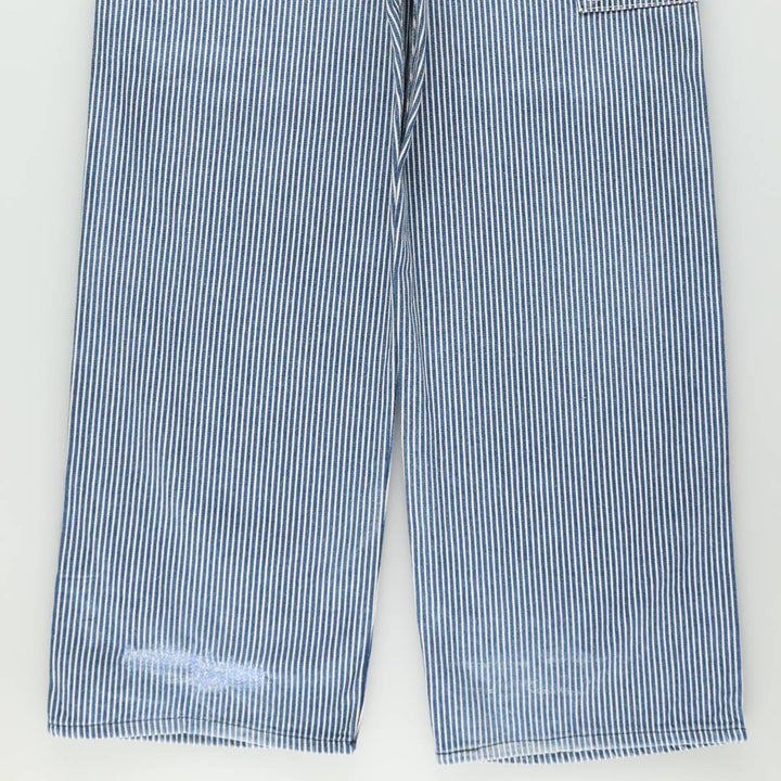 Carhartt hickory stripe denim painter pants, men's size W32 (approx.) unclear blue type Vintage Second Hand