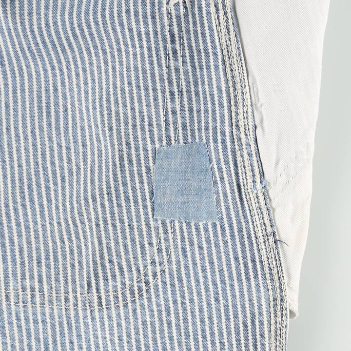 Carhartt hickory stripe denim painter pants, men's size W32 (approx.) unclear blue type Vintage Second Hand