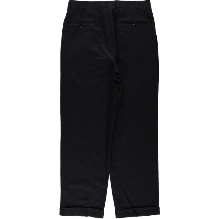 Pendleton PENDLETON Two-pleat wool trousers, men's size W32 (approx.) wool black type Vintage Second Hand