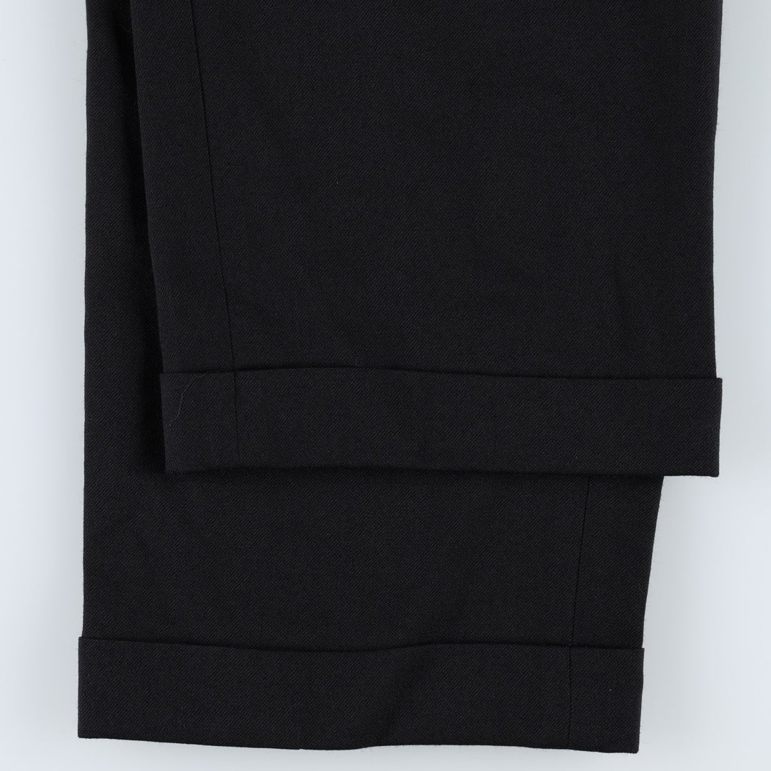 Pendleton PENDLETON Two-pleat wool trousers, men's size W32 (approx.) wool black type Vintage Second Hand