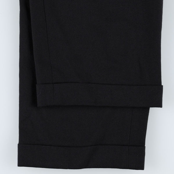 Pendleton PENDLETON Two-pleat wool trousers, men's size W32 (approx.) wool black type Vintage Second Hand