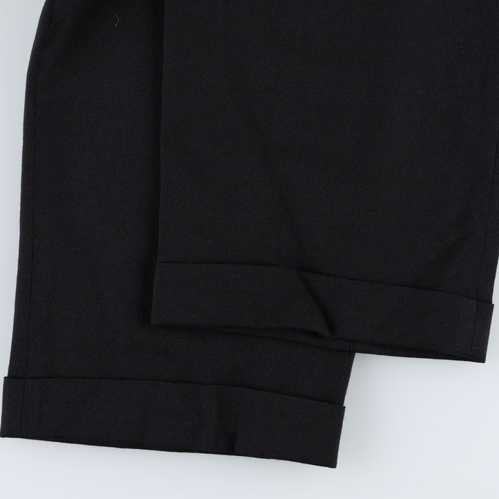 Pendleton PENDLETON Two-pleat wool trousers, men's size W32 (approx.) wool black type Vintage Second Hand