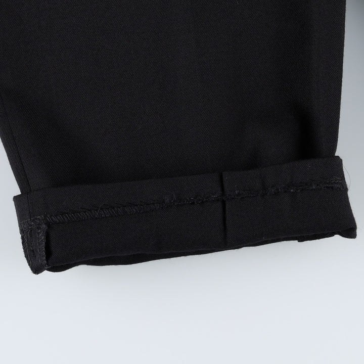Pendleton PENDLETON Two-pleat wool trousers, men's size W32 (approx.) wool black type Vintage Second Hand