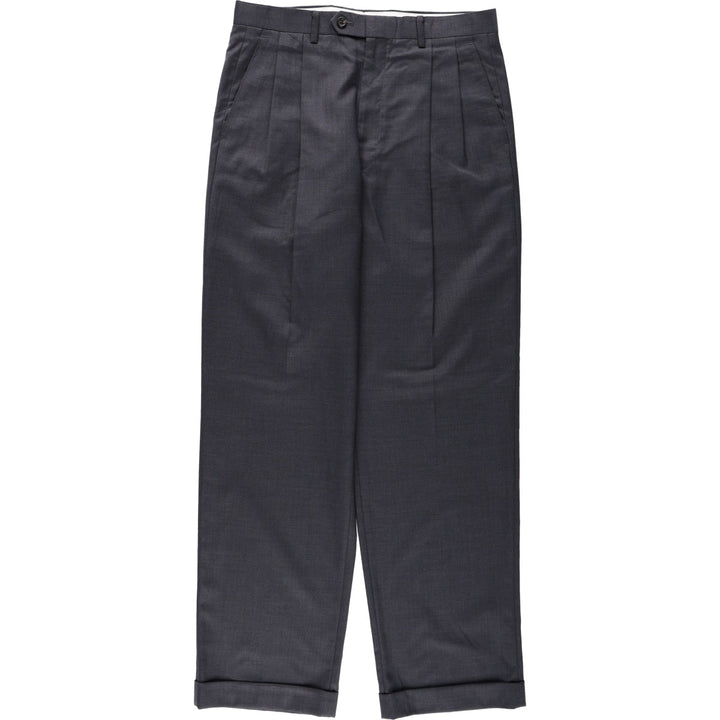 Ralph Lauren RALPH Two-pleat Wool Pants Slacks Men's Size W32 wool Charcoal Vintage Second Hand