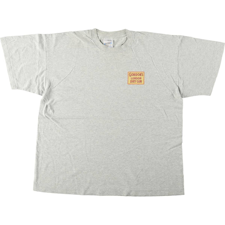 90'S Screen Stars Gordon's Advertising T-Shirt, Men's XL (approx.), Vintage cotton gray type Vintage Second Hand