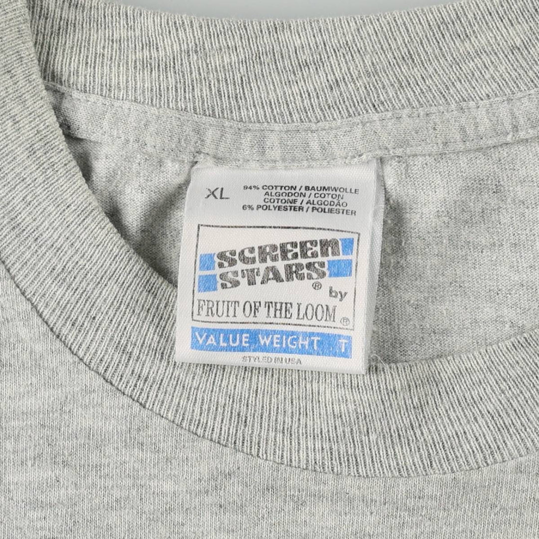 90'S Screen Stars Gordon's Advertising T-Shirt, Men's XL (approx.), Vintage cotton gray type Vintage Second Hand