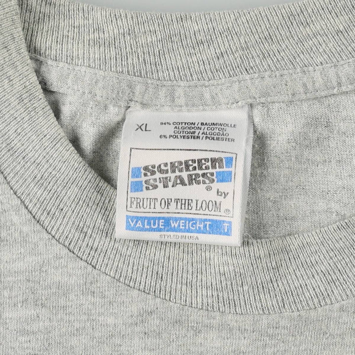 90'S Screen Stars Gordon's Advertising T-Shirt, Men's XL (approx.), Vintage cotton gray type Vintage Second Hand