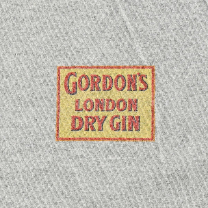 90'S Screen Stars Gordon's Advertising T-Shirt, Men's XL (approx.), Vintage cotton gray type Vintage Second Hand