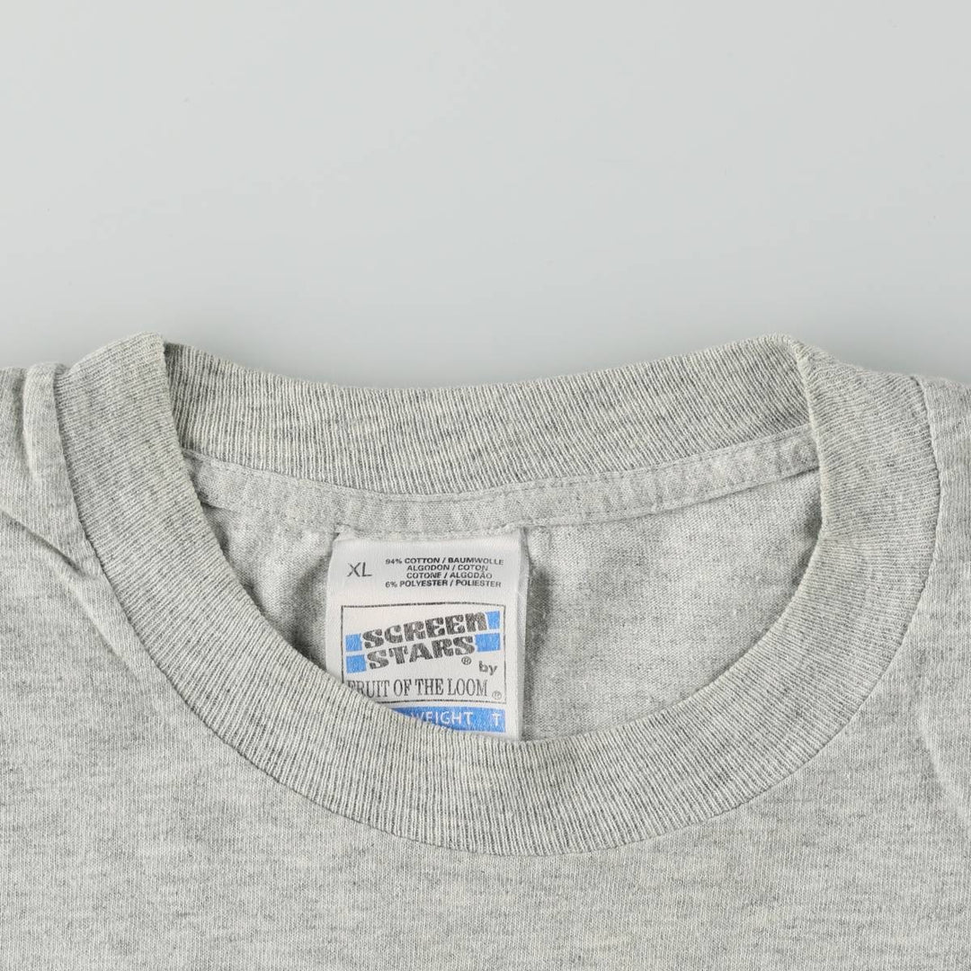 90'S Screen Stars Gordon's Advertising T-Shirt, Men's XL (approx.), Vintage cotton gray type Vintage Second Hand