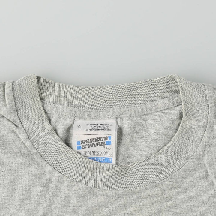 90'S Screen Stars Gordon's Advertising T-Shirt, Men's XL (approx.), Vintage cotton gray type Vintage Second Hand