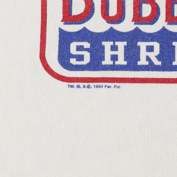 90'S FL Robinson FORREST GUMP Movie T-Shirt, Made in USA, Men's Size L (approx.), Vintage cotton white type Vintage Second Hand