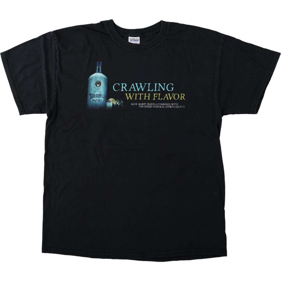 Gildan TARANTULA AZUL Advertising T-Shirt, Men's Size L (approx.) cotton black type Vintage Second Hand