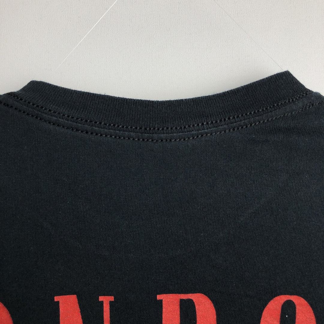 GUNS N' ROSES Guns N' Roses Band T-shirt Band Tee Men's M size cotton black type Vintage Second Hand