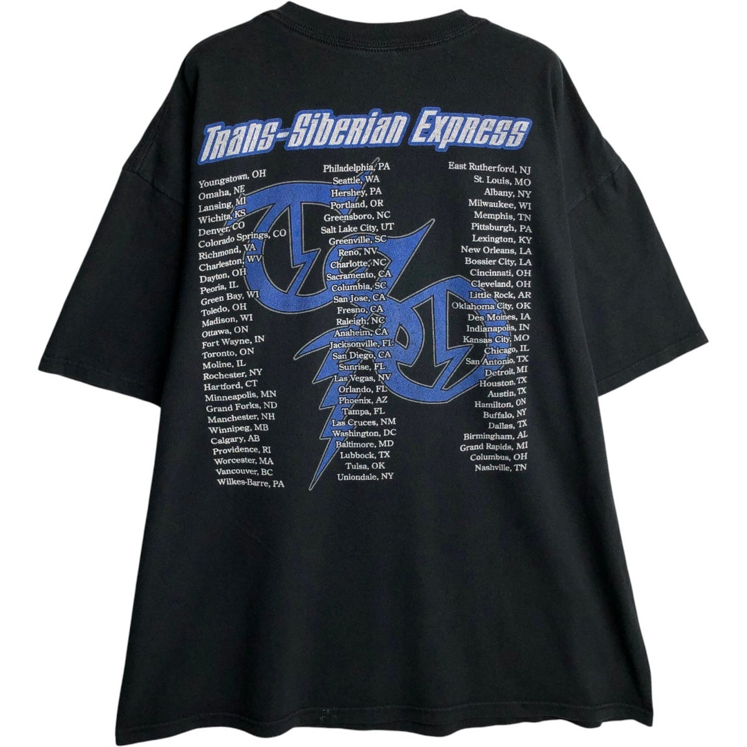Anvil Trans-Siberian Orchestra Band T-shirt, Men's XXL equivalent. cotton black type Vintage Second Hand