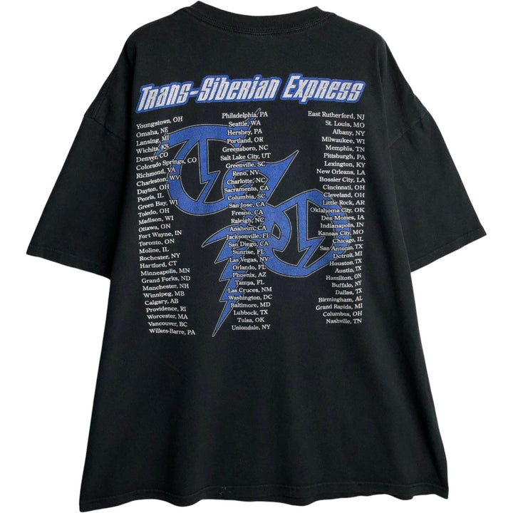 Anvil Trans-Siberian Orchestra Band T-shirt, Men's XXL equivalent. cotton black type Vintage Second Hand
