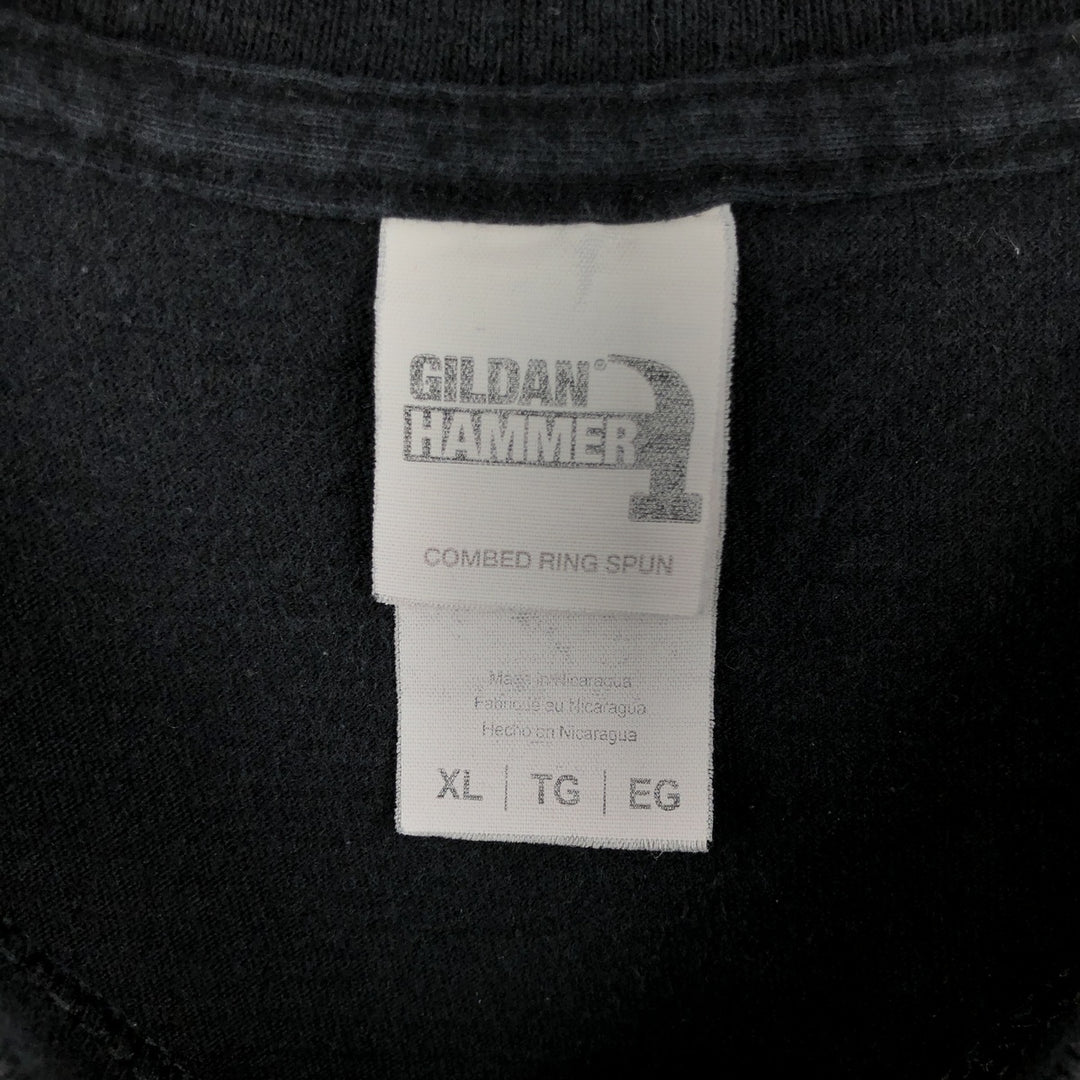 Gildan Toxic Acid Neuron Band T-Shirt (Men's XL equivalent) cotton black type Vintage Second Hand