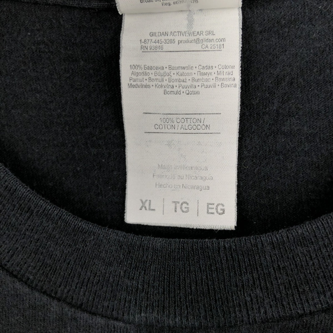Gildan Toxic Acid Neuron Band T-Shirt (Men's XL equivalent) cotton black type Vintage Second Hand