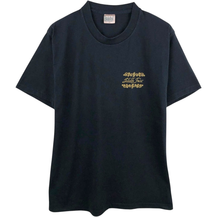 LILITH FAIR Band T-shirt, Made in Canada, Men's Size L (approx.) cotton black type Vintage Second Hand