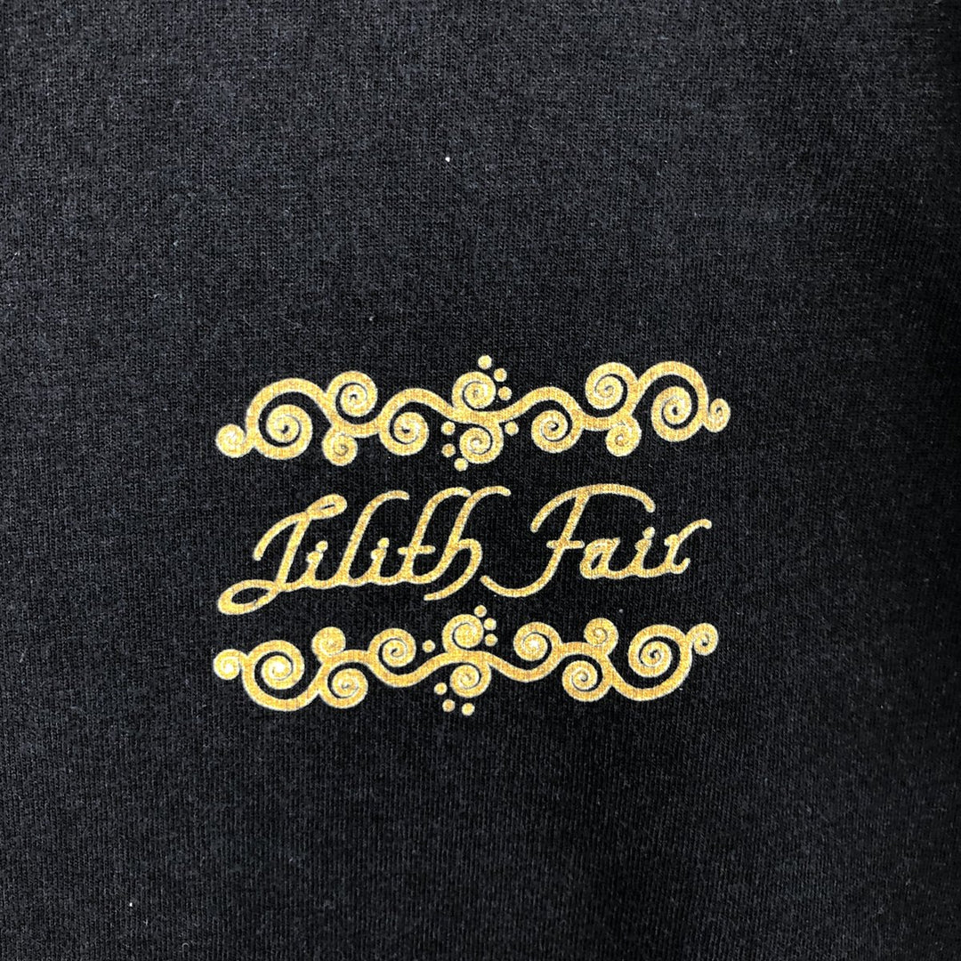 LILITH FAIR Band T-shirt, Made in Canada, Men's Size L (approx.) cotton black type Vintage Second Hand