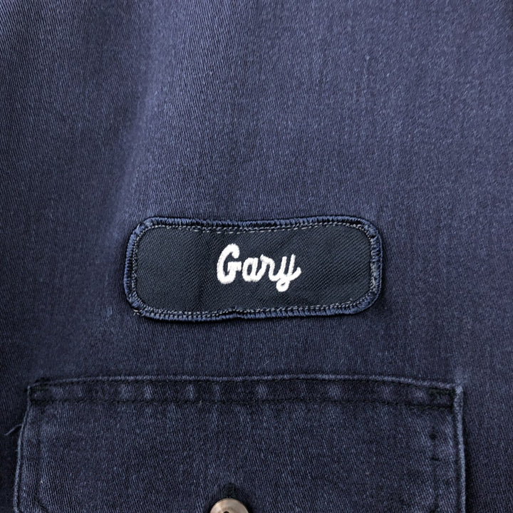 Carhartt FR Series Long-Sleeve Button-Down Work Shirt, Men's Size XXL (approx.) cotton navy blue type Vintage Second Hand